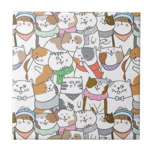 Cute Cats  Tile