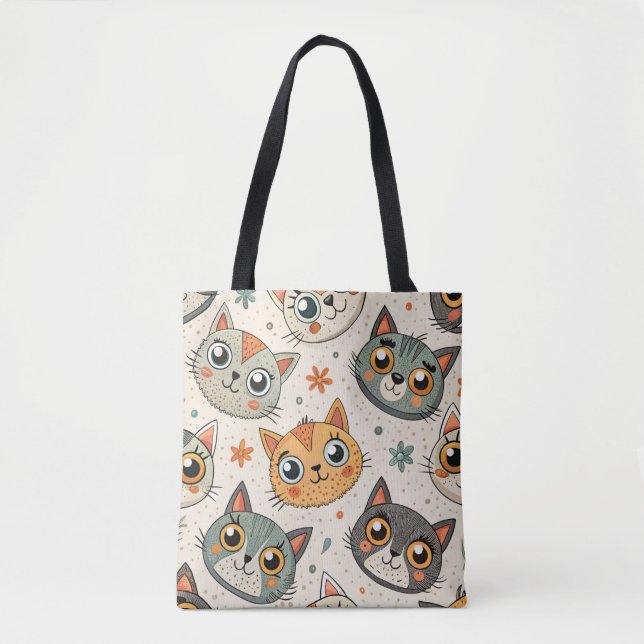 Cute Cats Tote Bag (Front)