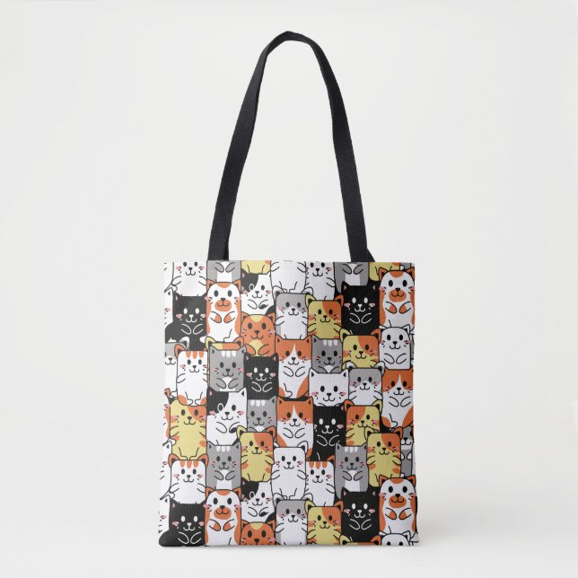 Cute Cats Tote Bag (Front)