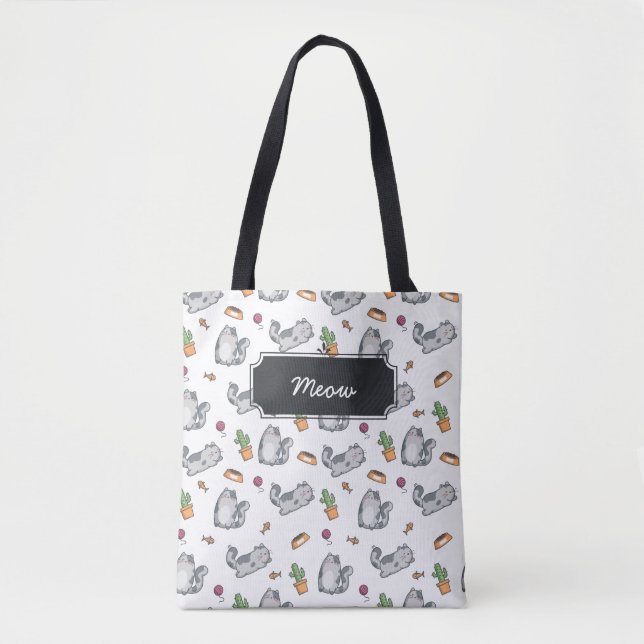 Cute Cats Tote Bag (Front)