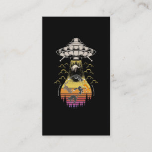 Cute Cats Ufo Abduction UFO Kittes Business Card