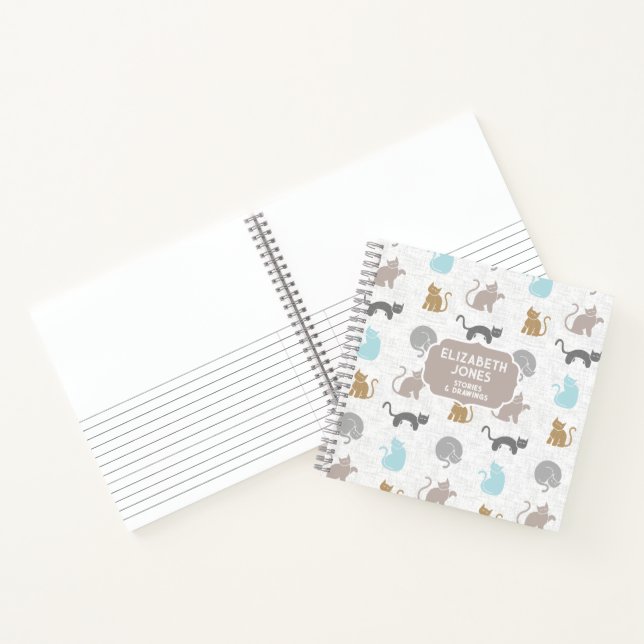 Cute Cats, Urban Color Palette Notebook (Inside)