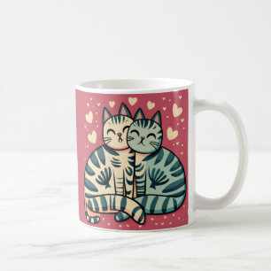 Cute Cats Valentine Coffee Mug