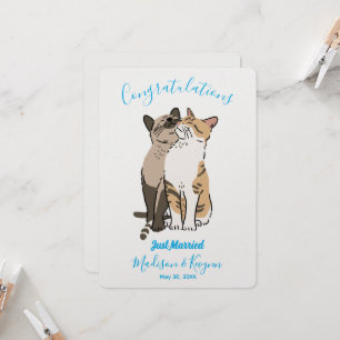 Cute Cats Wedding Card