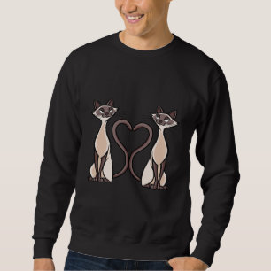 Cute Cats With Lovely Heart Sweatshirt