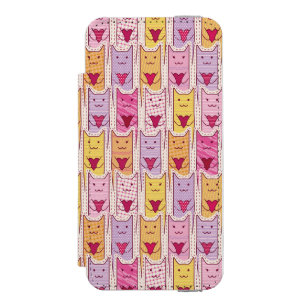 Cute Cats with Loving Hearts Incipio Watson™ iPhone 5 Wallet Case