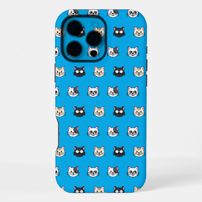 Cute Cats with Reading Glasses and Sunglasses iPhone Case (Back)