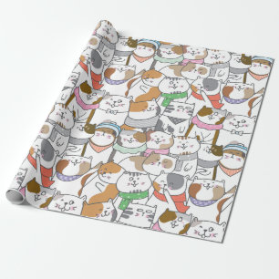 Cute Cats Wrapping Paper
