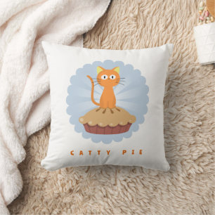 Cute Catty Pie Cat Lover Cushion