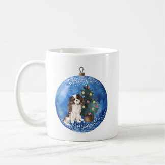 Cute Cavalier King Charles Spaniel Christmas Mug.  Coffee Mug