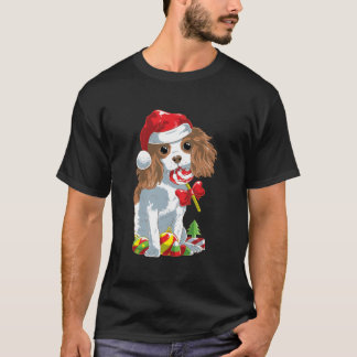 Cute Cavalier King Charles Spaniel Dog Christmas T-Shirt
