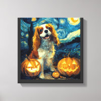 Cute Cavalier King Charles Spaniel Dog Halloween J