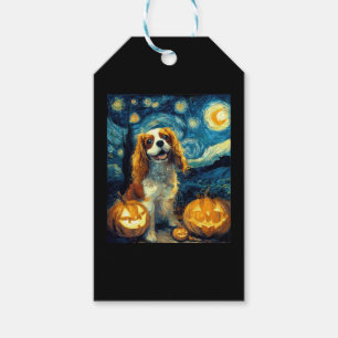 Cute Cavalier King Charles Spaniel Dog Halloween J Gift Tags