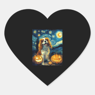 Cute Cavalier King Charles Spaniel Dog Halloween J Heart Sticker