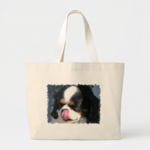 Cute Cavalier Spanial Dog  Canvas Bag