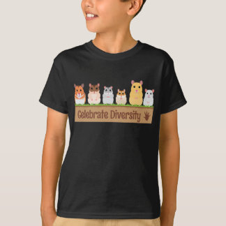 Cute Celebrate Diversity Pet Owners Gift  Hamster T-Shirt
