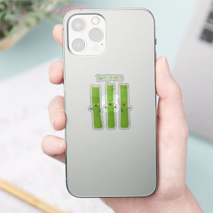 Cute celery sticks trio cartoon vegetables