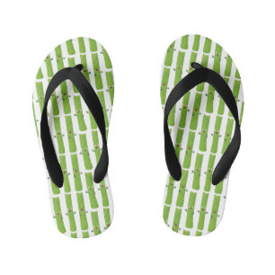 Cute celery sticks trio cartoon vegetables kid's flip flops