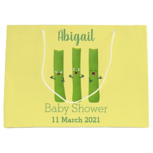 Cute celery sticks trio cartoon vegetables large gift bag