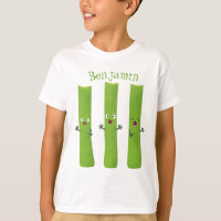 Cute celery sticks trio cartoon vegetables