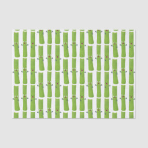 Cute celery sticks trio cartoon vegetables tissue paper