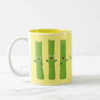 Cute celery sticks trio cartoon vegetables 