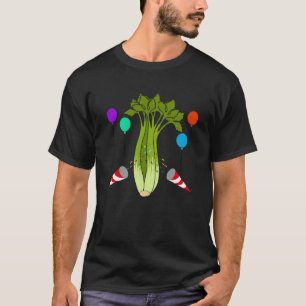 Cute Celery Vegetables Healthy Food Leek T-Shirt