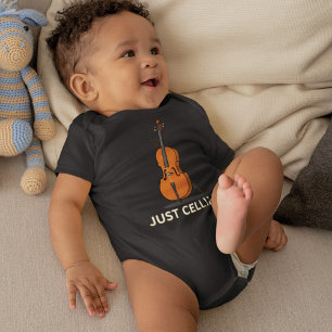 Cute Cellist Baby Shower Gag Gift  Bodysuit