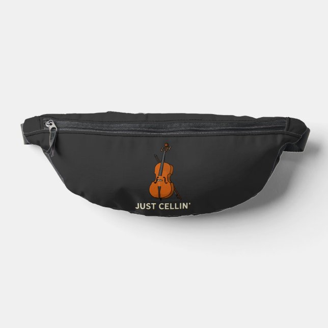 Cute Cellist Cello Player Musician Gag Bum Bags (Lay Down)