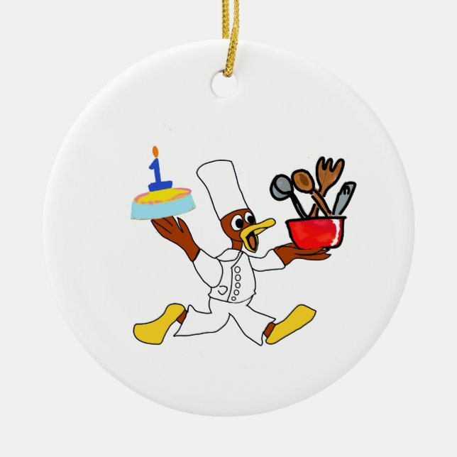 Cute Ceramic Tree Decoration (Front)
