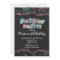 Cute  Chalkboard Girls Birthday Party Invitation