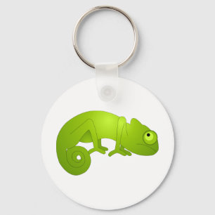 Cute Chameleon - Green Key Ring