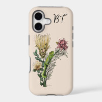 Cute Chameleon in Floral Bouquet Botanical Art