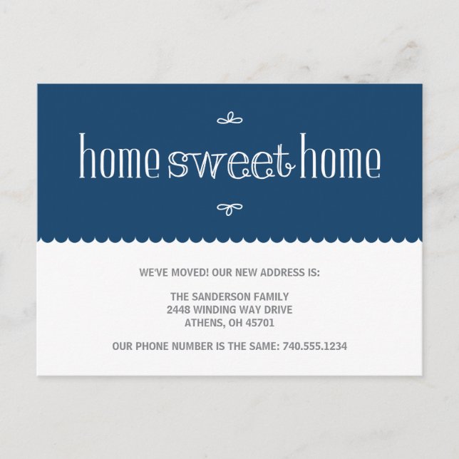 Cute Change of Address Announcement (Front)