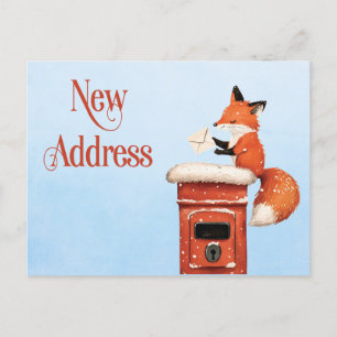 Cute Change of Address New Address Announcement Postcard