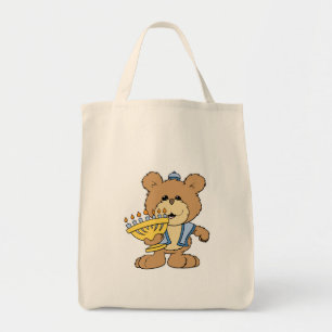 cute Chanukah  hanukkah Menorah teddy bear Tote Bag