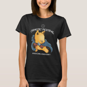Cute Chaotic Neutral Tabletop Games Dungeon Dragon T-Shirt