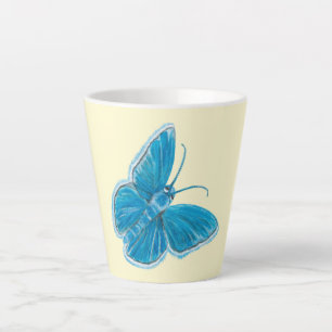 Cute Chapman's blue butterfly  Latte Mug