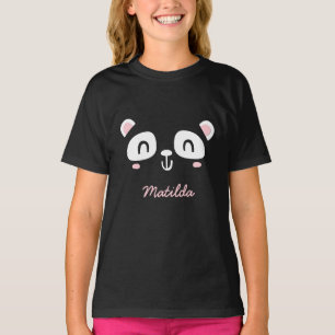 Cute character panda children's birthday apparel T-Shirt