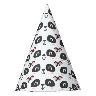 Cute character panda children's birthday party hat