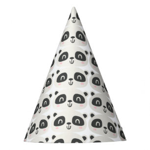 Cute character panda children's birthday party hat