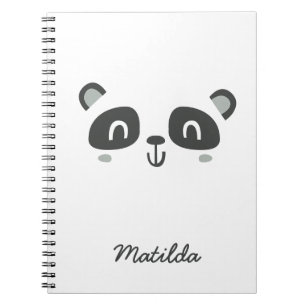 Cute character panda children's notebook