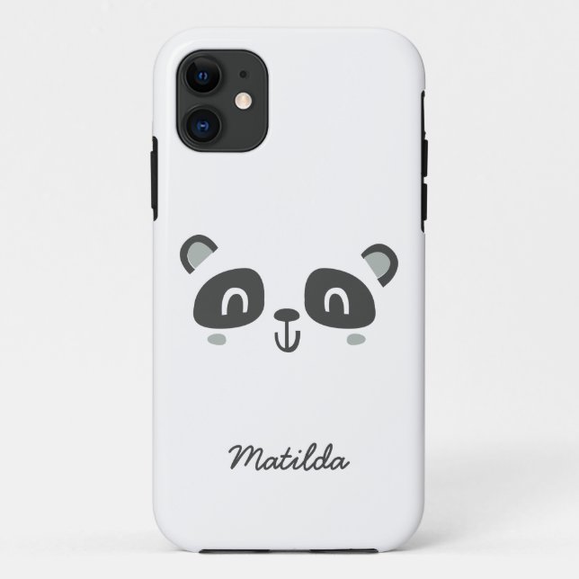 Cute character panda children's personalised Case-Mate iPhone case (Back)