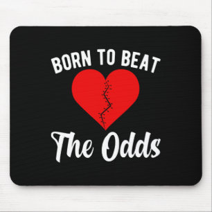 Cute Chd Warrior Congenital Heart Disease Awarenes Mouse Mat