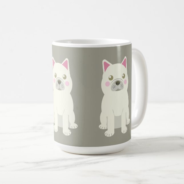 Cute Cheeks French Bulldog Coffee Mug (Front Right)
