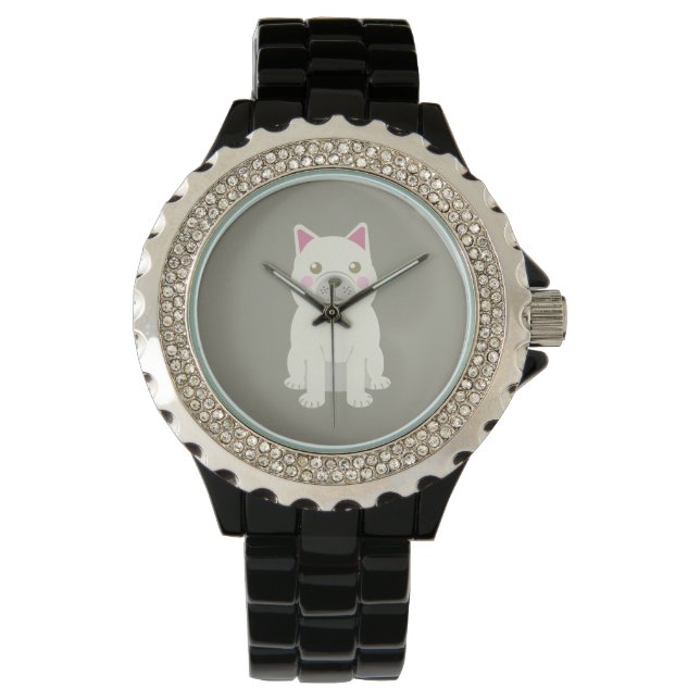 Cute Cheeks French Bulldog Watch (Front)