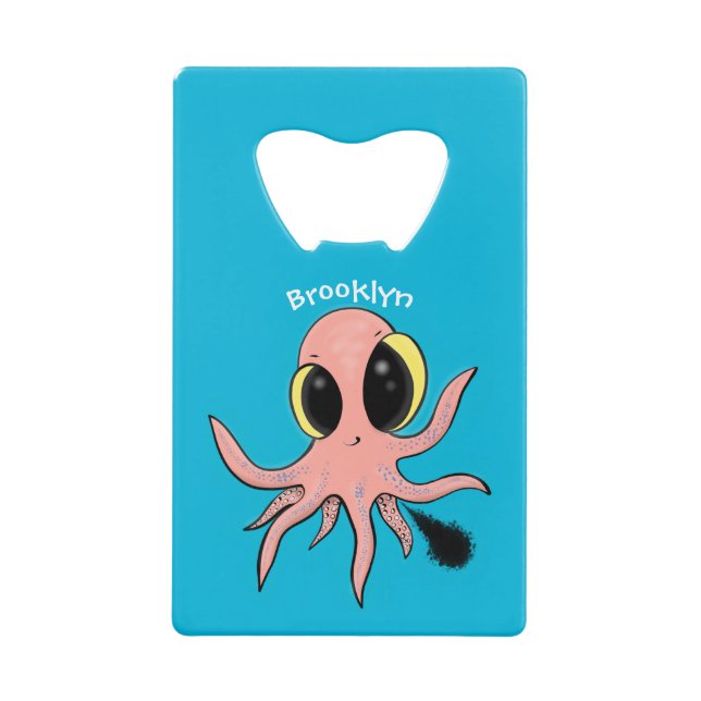 Cute, cheeky baby octopus cartoon (Front)