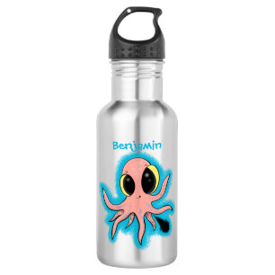 Cute, cheeky baby octopus cartoon 532 ml water bottle