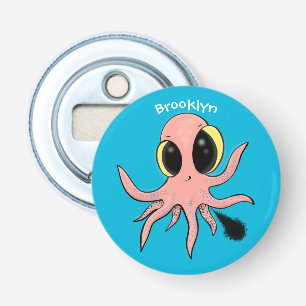 Cute, cheeky baby octopus cartoon bottle opener