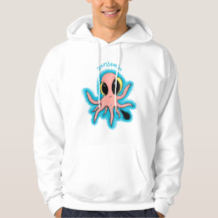 Cute, cheeky baby octopus cartoon hoodie